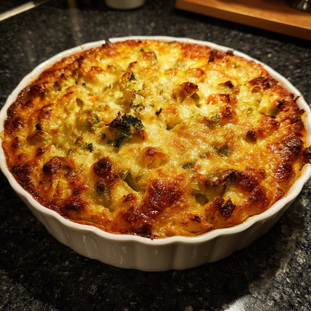 Überbackener Gemüseauflauf mit Wintergemüse und Käsekruste​