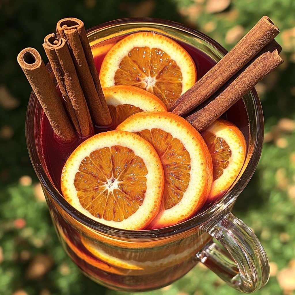 Heiße Glühwein-Punsch