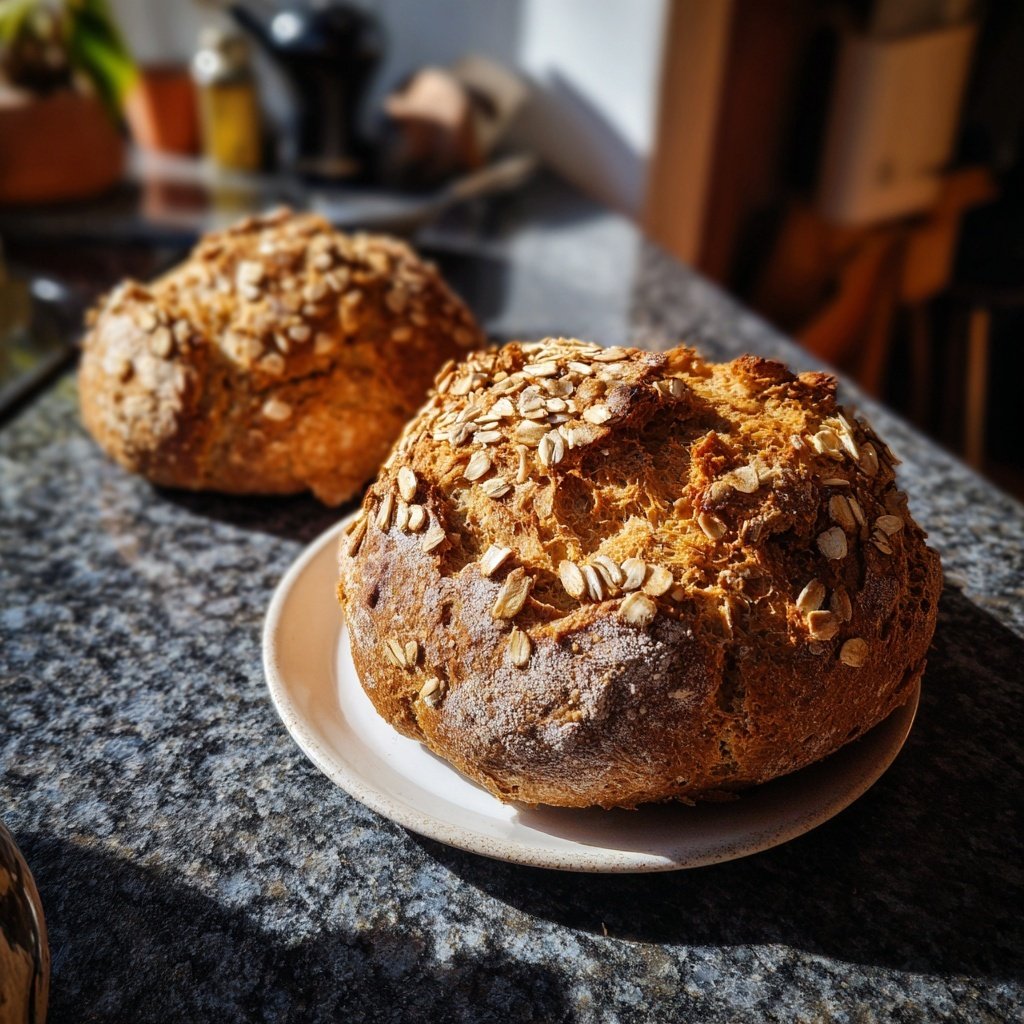 Haferflocken Abendessen Brötchen