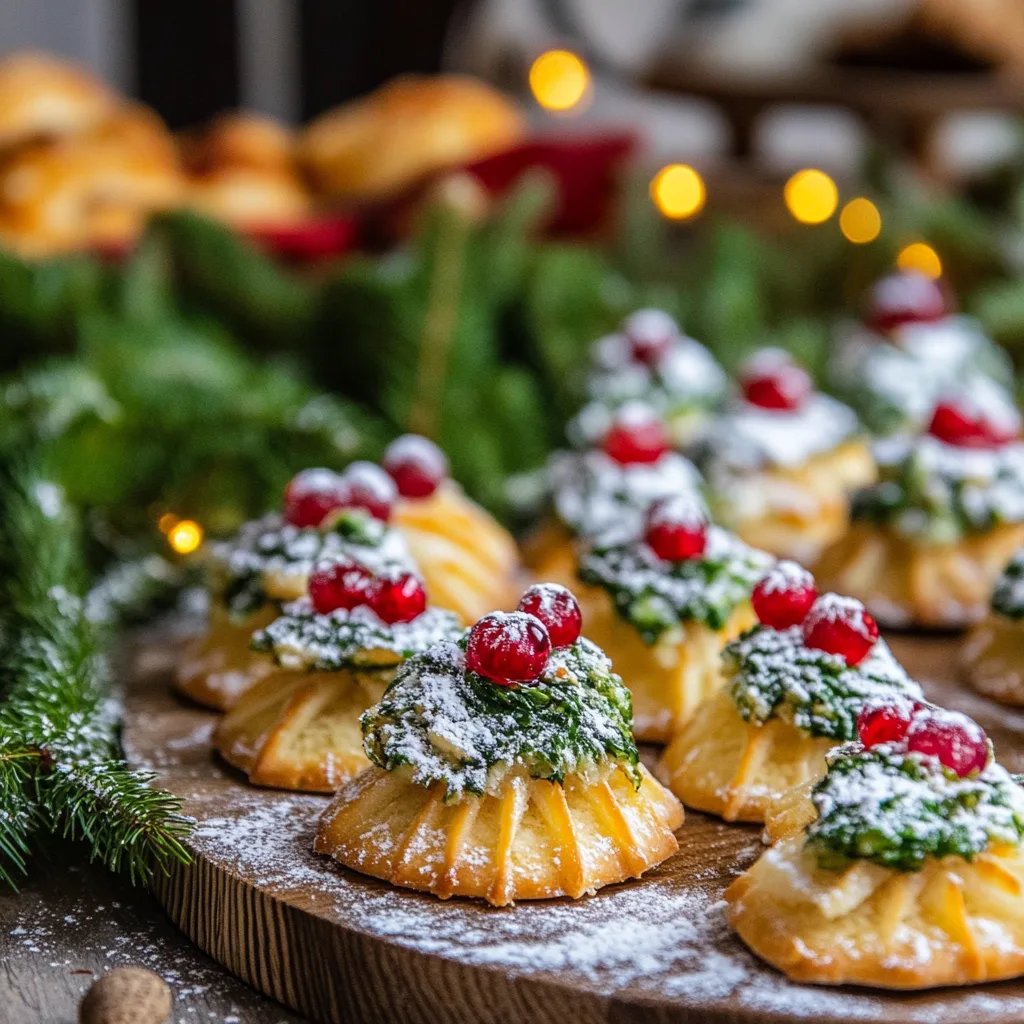 Frischkäse-Weihnachtsbaum