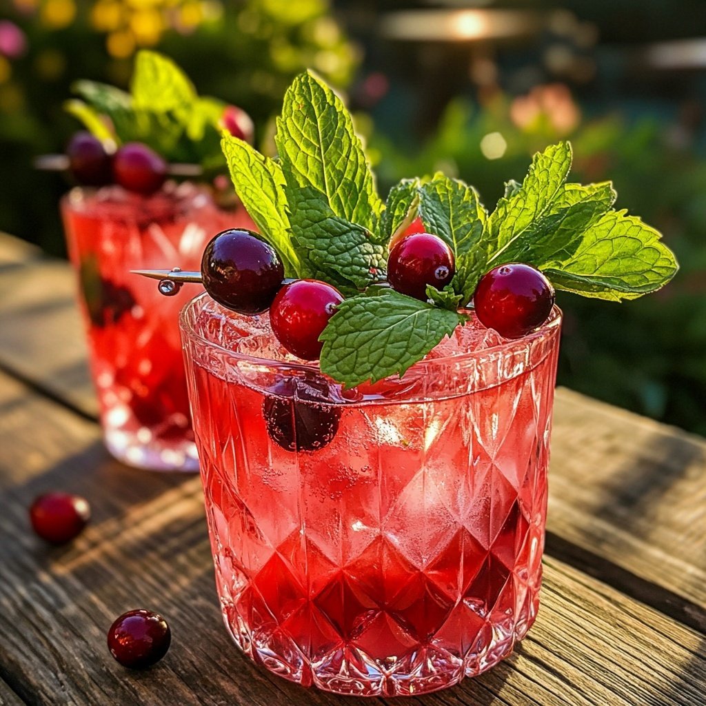 Gewürzter Cranberry-Mocktail