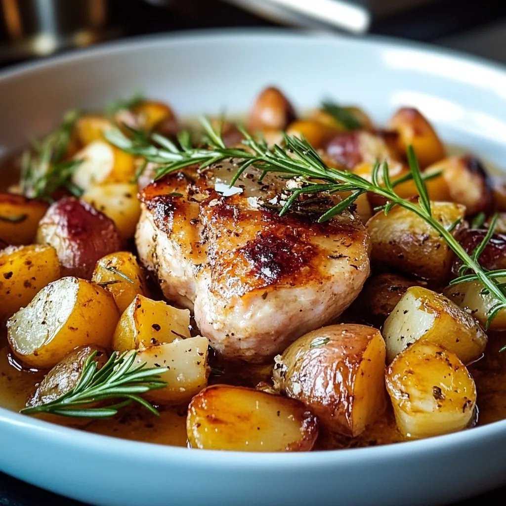 Hähnchen-Rosmarinkartoffel-Blech