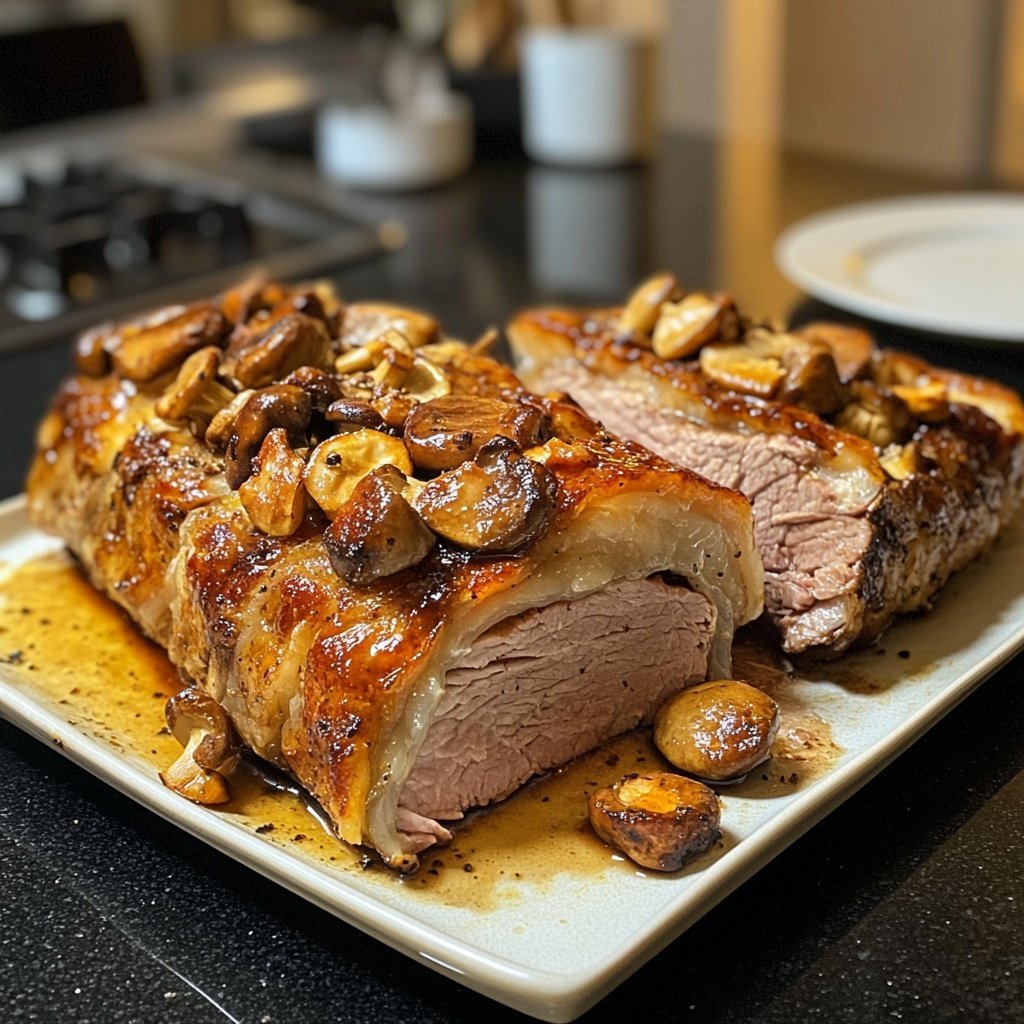 Schweinefilet mit Waldpilzen