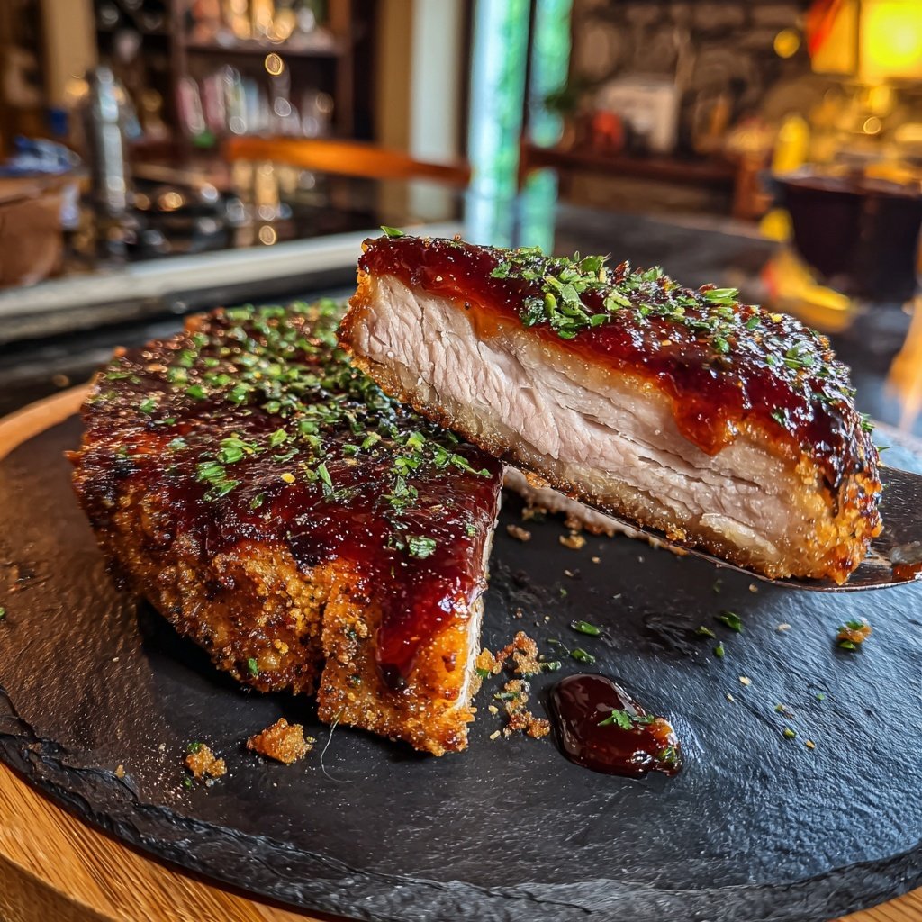 Luftfritteuse Schweinefleisch Bauch knusprig