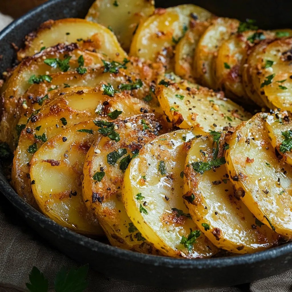 Gebackene Kartoffelblätter