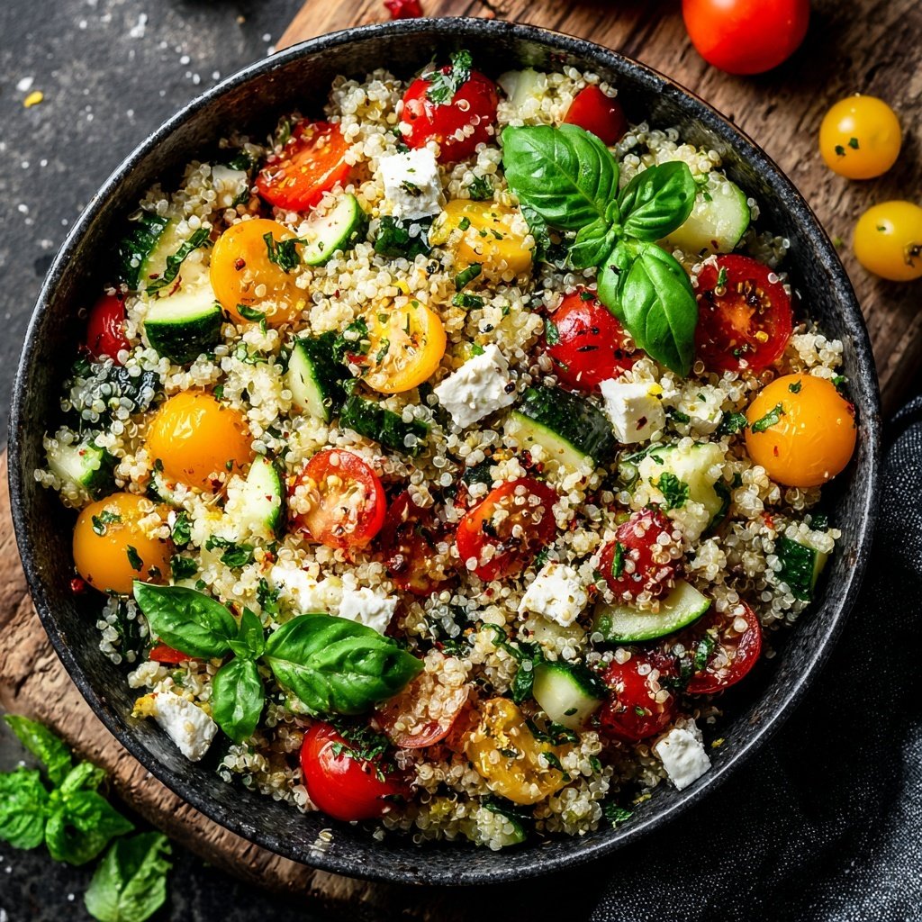 Mediterraner Quinoa Salat