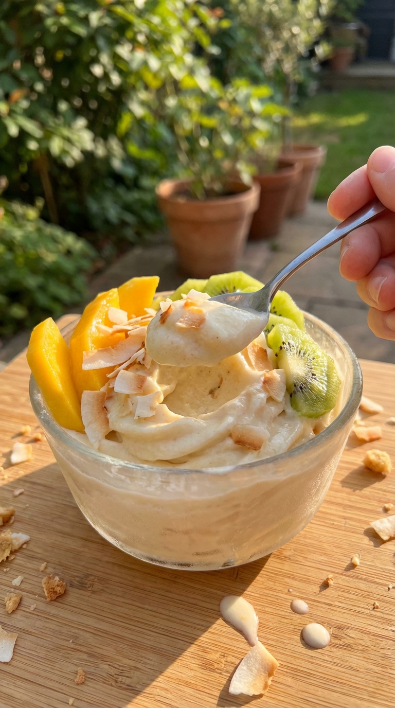 Tropischer Frozen Joghurt Genuss​