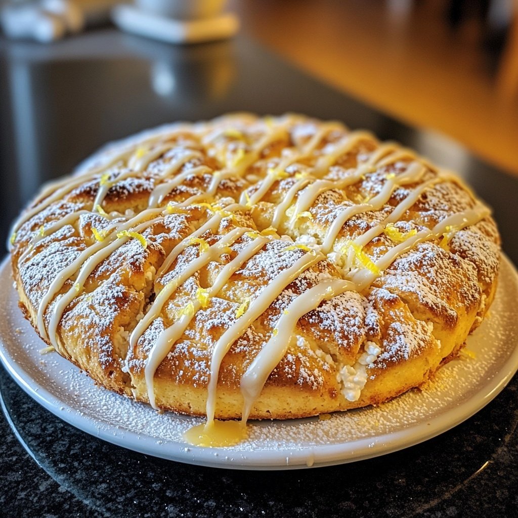 Meyer Zitronen Ricotta Pfannkuchen