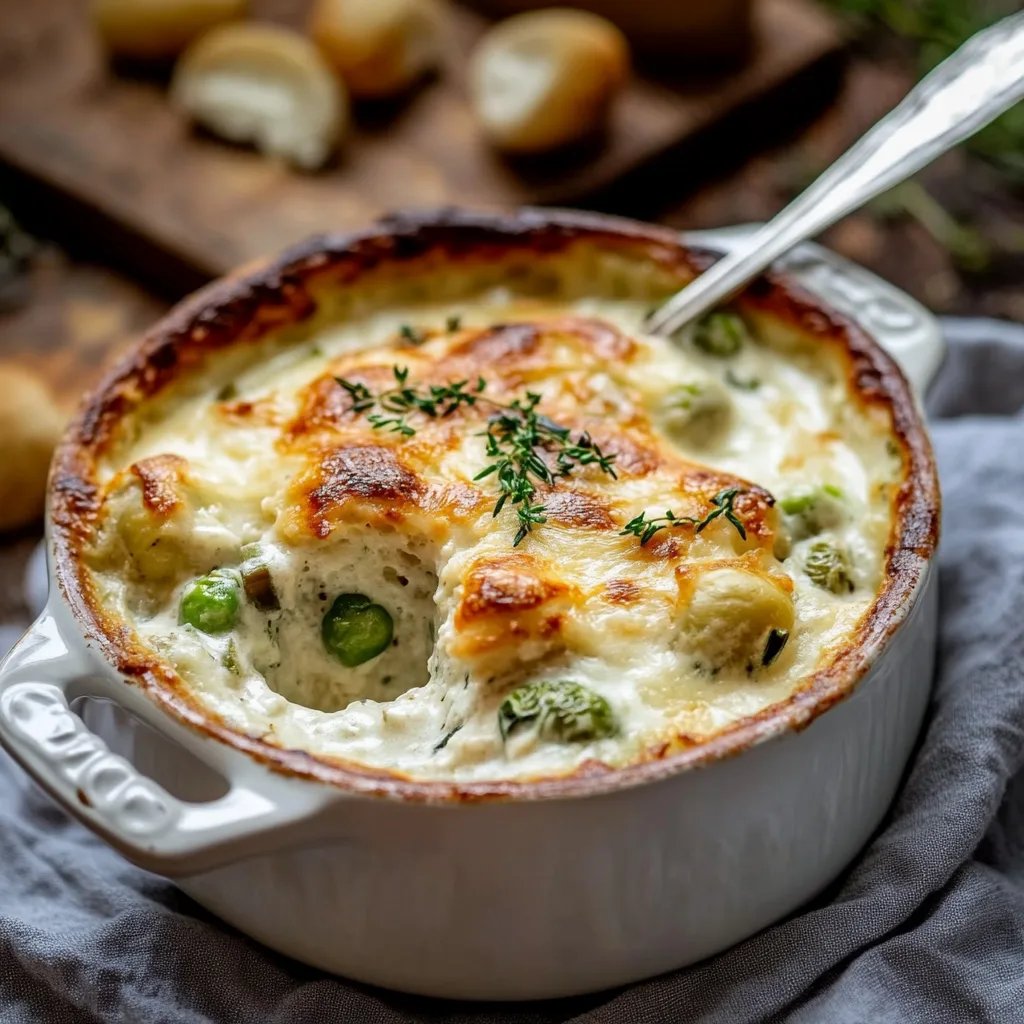 Cremiger Rosenkohl-Kartoffel-Auflauf