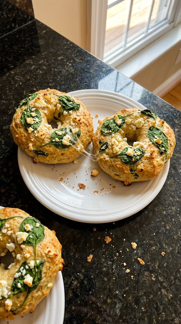 Feta Spinat Bagels​
