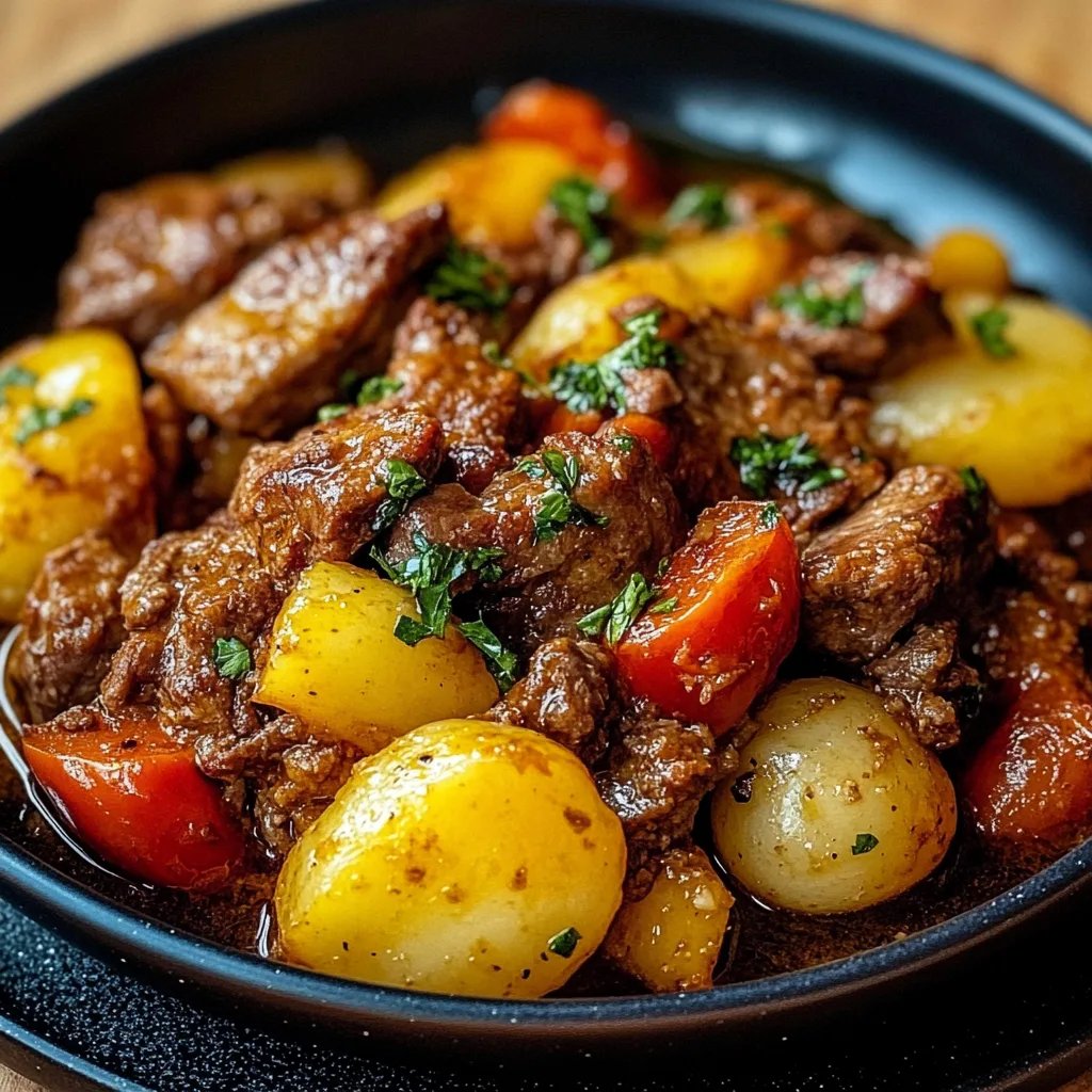 Bauerntopf mit Hackfleisch, Kartoffeln & Paprika