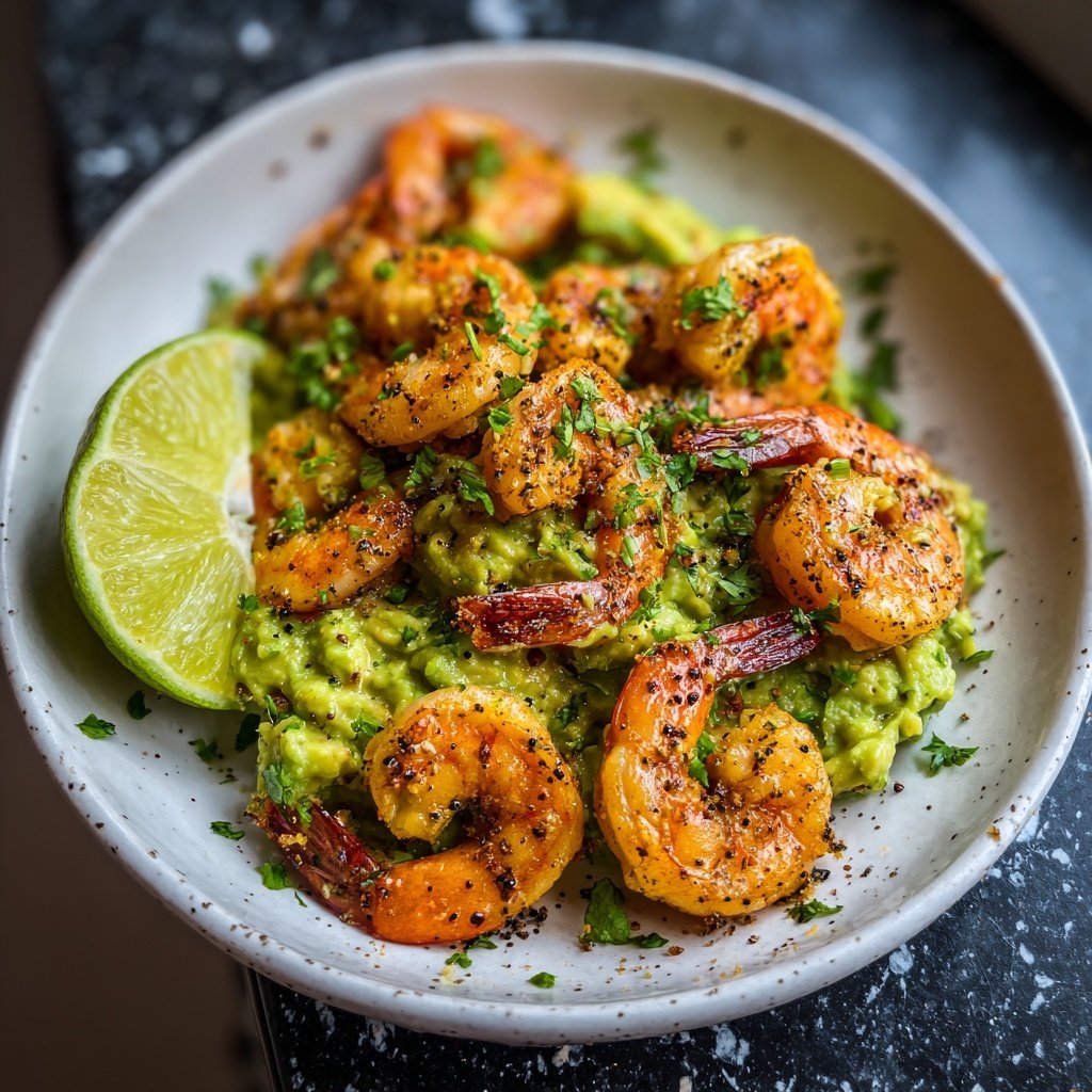 Garnelen und Avocado Vorspeisen Platte