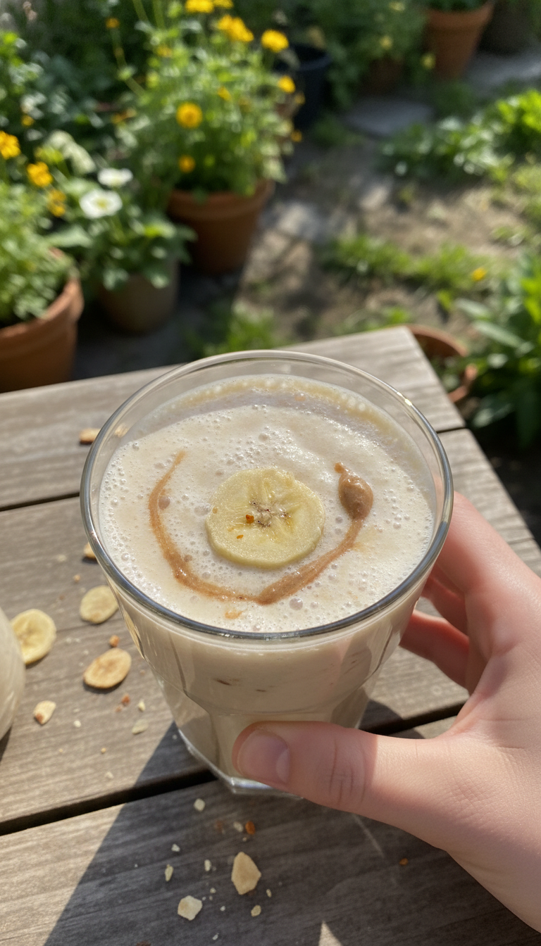 Bananen Mandel Smoothie Shake