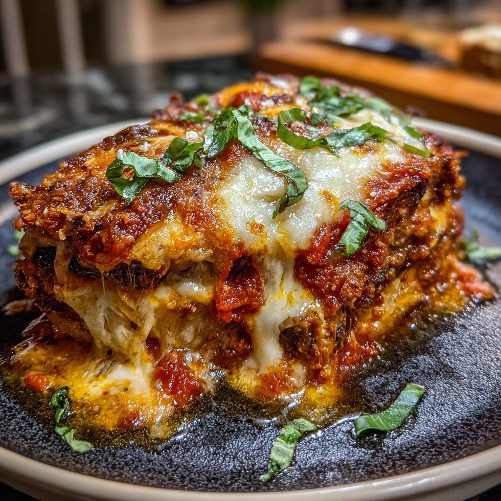 Auberginen Parmesan Häppchen