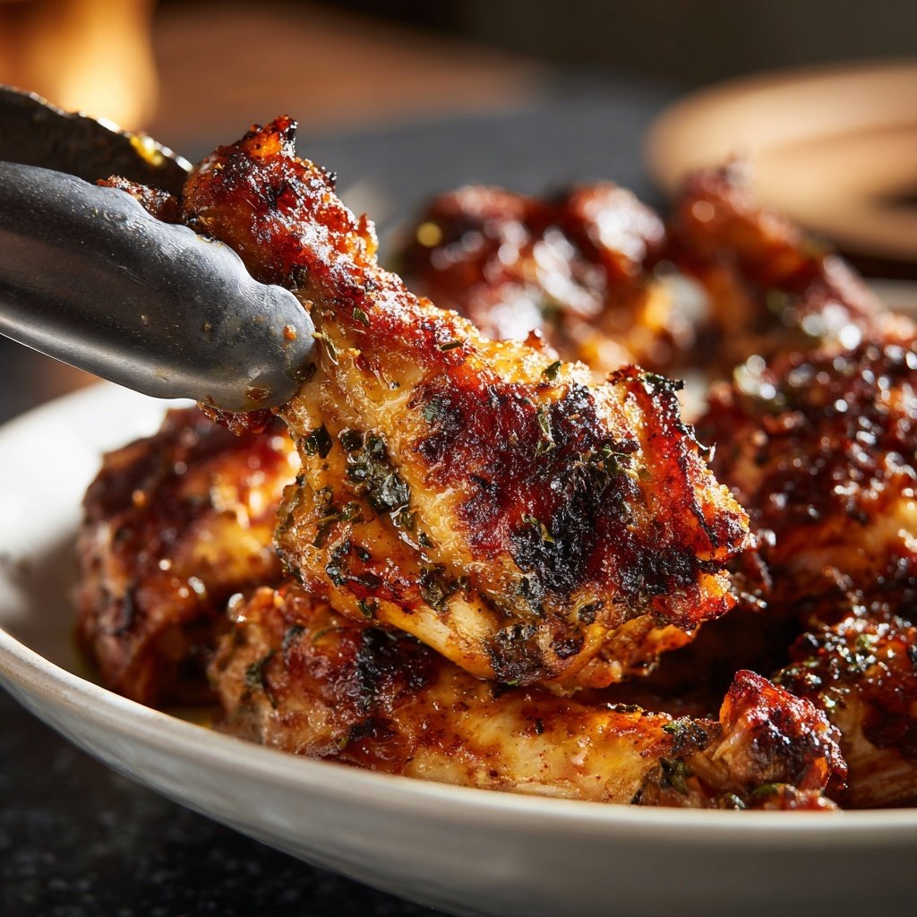 Jamaikanisches braunes Schmorhähnchen